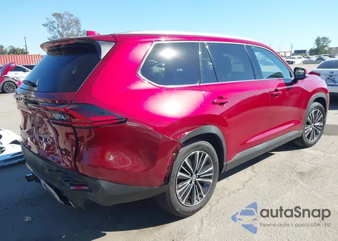 2025 Toyota Grand Highlander Hybrid Platinum Max из США, поврежденный, VIN 5TDADAB51SS024735